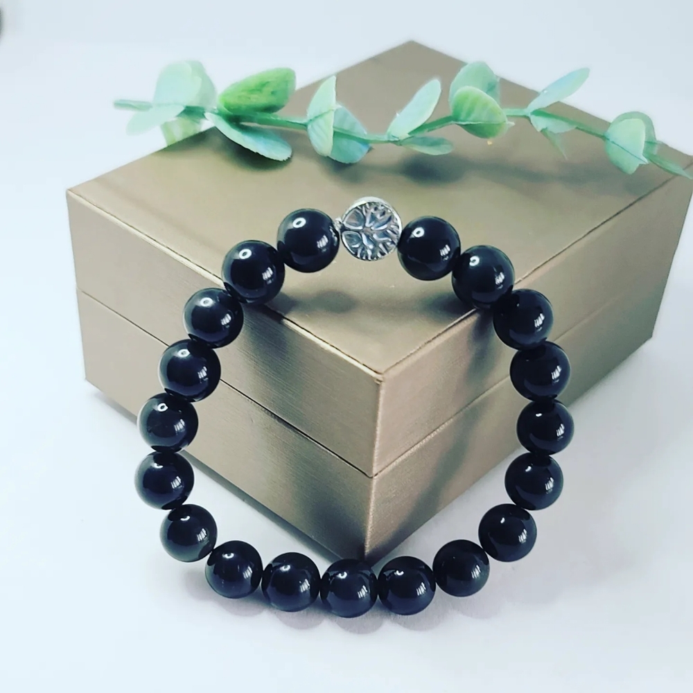 Obsidian bracelet